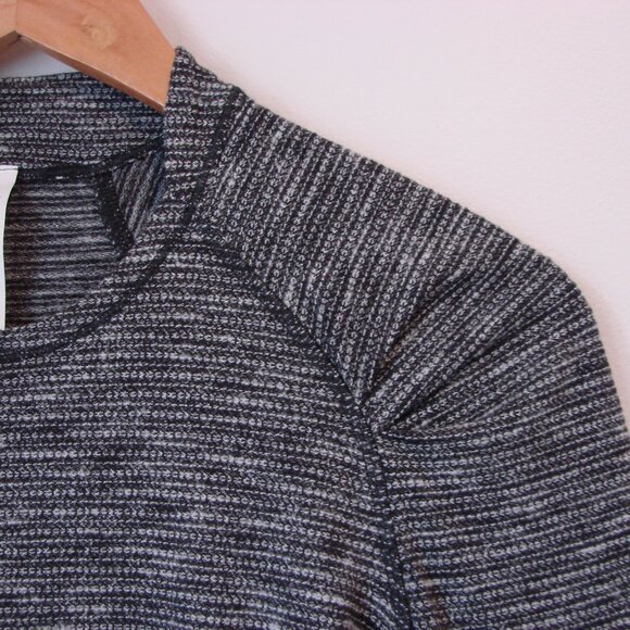 Lululemon Think Fast Long Sleeve Shirt Coco Pique Black Gray Sz 8 BRAND NEW NWT - Picture 11 of 16